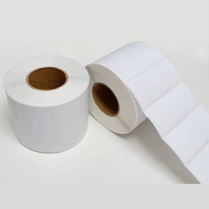 Customizable White Label Packaging Labels Oil Proof Adhesive Coated Paper Sticker Scratch Promotion Supermarket Exhibition Heat