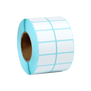 Custom Oem/odm White Blank Paper Sticker Labels Roll Self Adhesive Label Custom Empty Thermal Paper Sticker