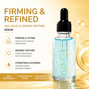 24K Gold Blue Aloe Organic Peptide Serum