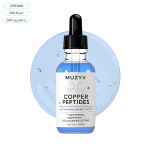 Custom Copper Peptides Serum for Face Repairing with GHK-Cu and Hyaluronic Acid